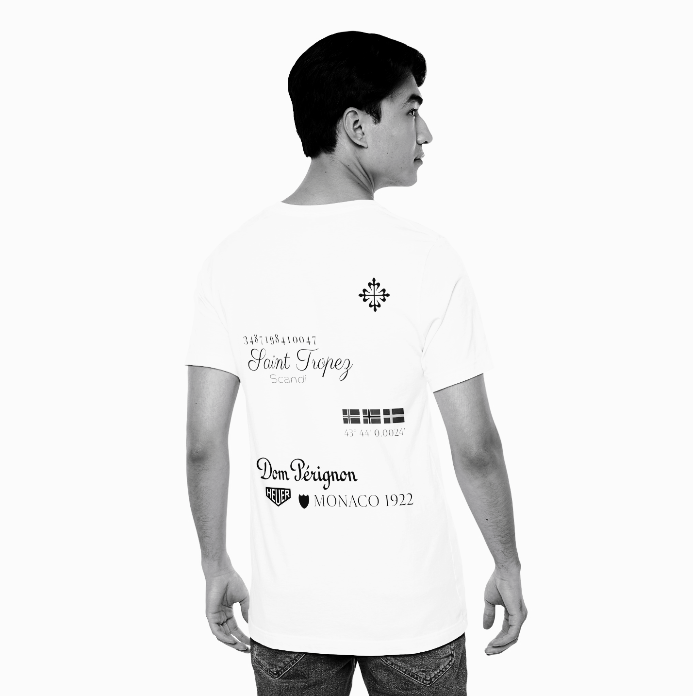 T-shirt with unique back print